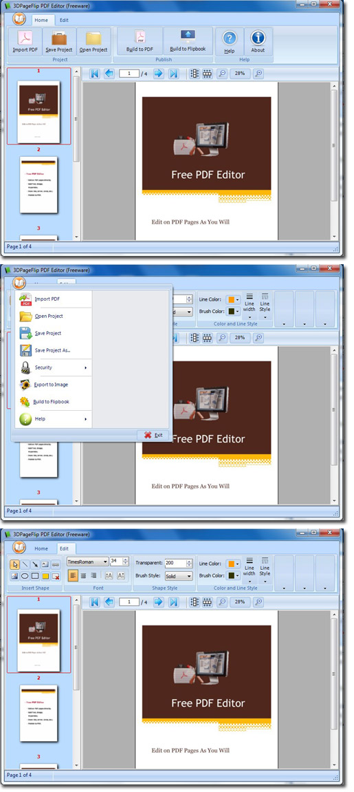 3DPageFlip PDF Editor 1.0