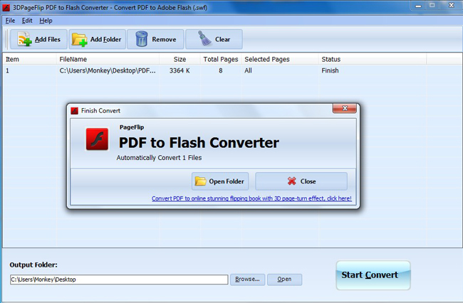 3DPageFlip PDF to Flash Converter