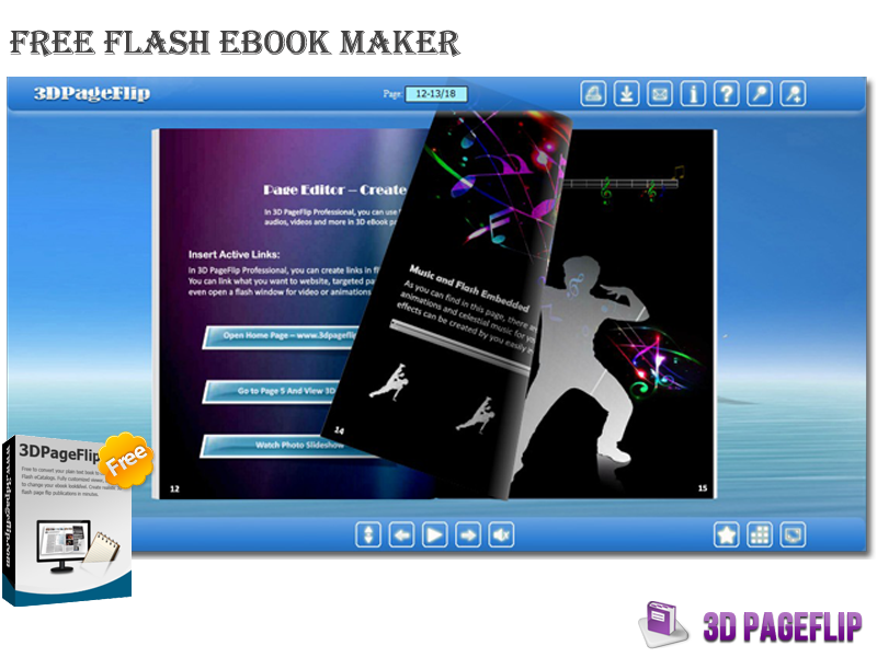 3DPageFlip Free Flash eBook Maker software