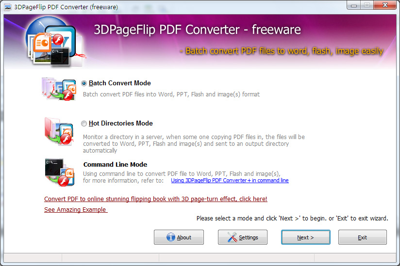 3DPageFlip PDF Converter - freeware 2.0 full