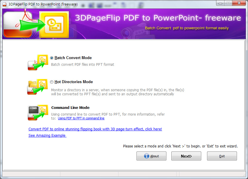 3DPageFlip PDF to PowerPoint - freeware 1.9 full