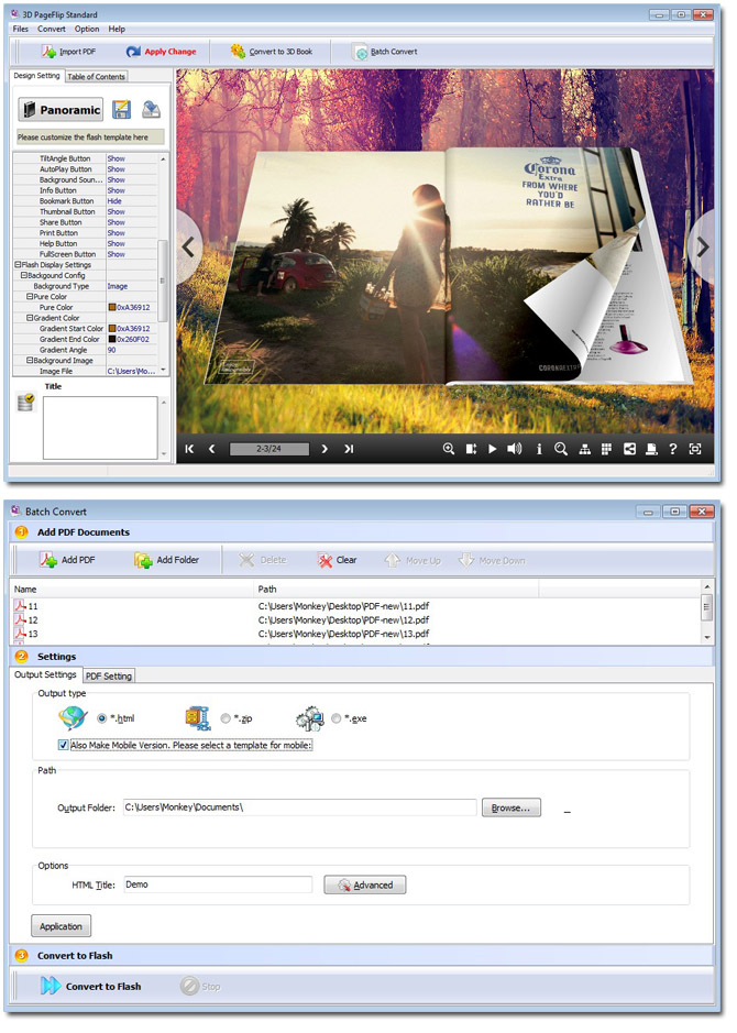 Windows 8 3DPageFlip Lite - freeware full