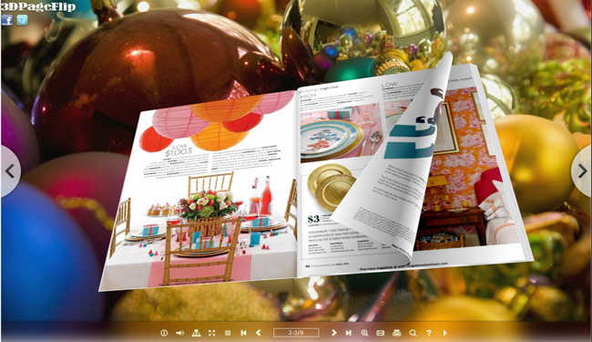 Windows 7 Colorful Theme for 3D PageFlip eBook 2.0 full