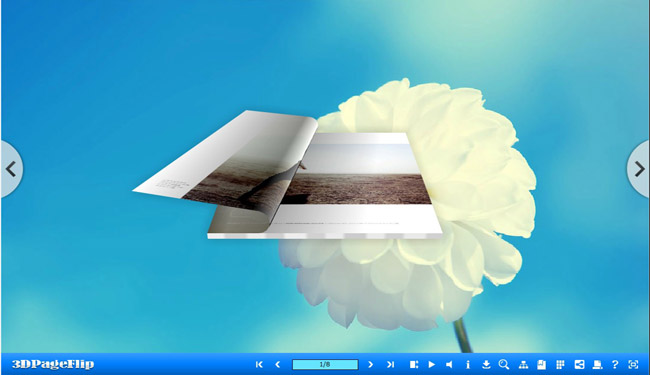 Dandelion Theme for 3D Page Turning Book

