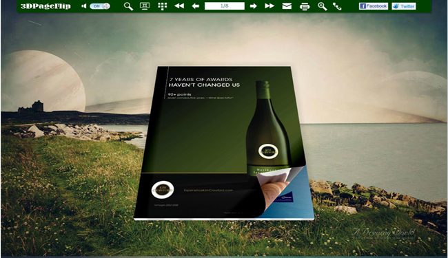 Dreamy theme for 3D Flip eBook 1.0 full