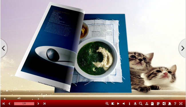 Pretty Cat Templates for 3D Flip Book software