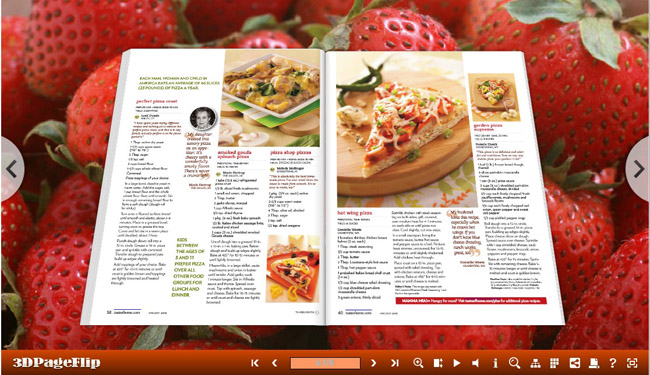 Strawberry Templates for 3D Pageflip Book