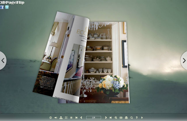 Misty Style Theme for 3D Page Turning Book