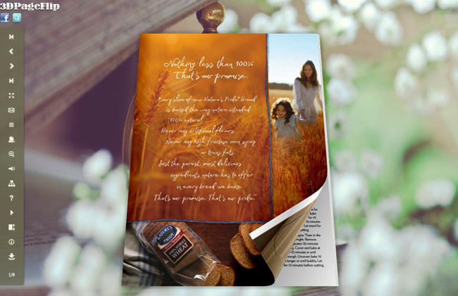 Time Style Theme for 3D Page Turning Book
