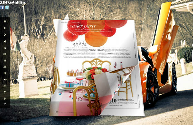Top Cars Style Theme for 3D Page Turning Book