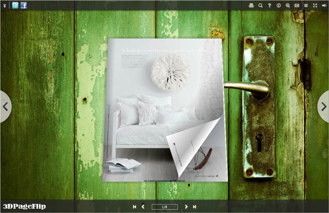 Woody Style Theme for 3D Page Turning Book