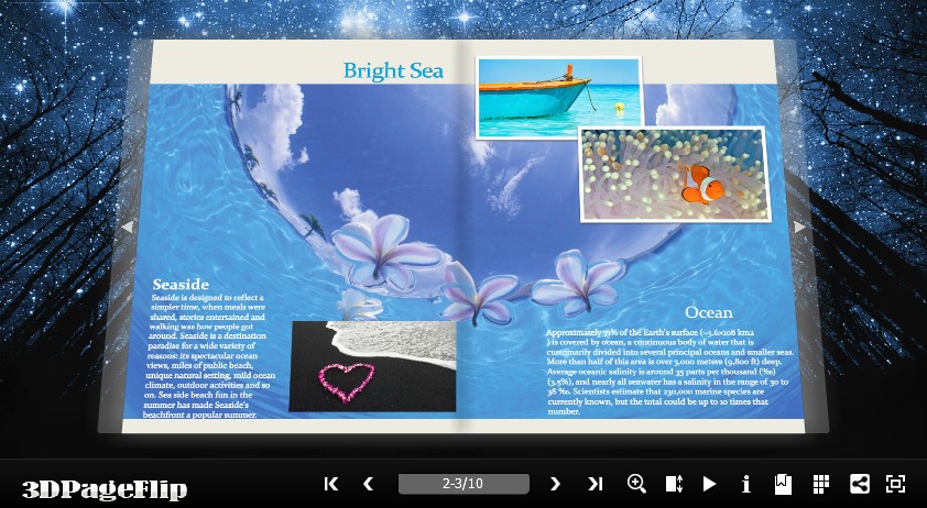 Windows 8 3DPageFlip Flash Catalog Templates for Nature full